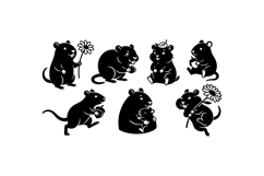 Hand Drawn Rodent SVG For Crafts Product Image 1