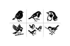 Hand Drawn Bird Vector For Crafts Product Image 3