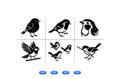 Hand Drawn Bird Vector For Crafts Product Image 2
