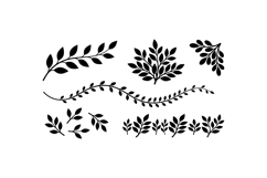 Hand Drawn Leaf Foliage For Crafts Product Image 2