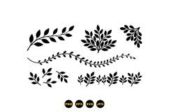 Hand Drawn Leaf Foliage For Crafts Product Image 3