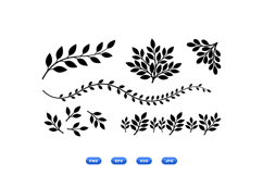 Hand Drawn Leaf Foliage For Crafts Product Image 1