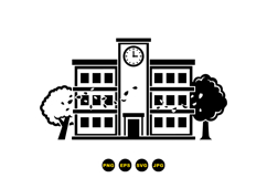 Hand Drawn Autumn School Building Clipart Product Image 3