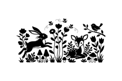 Hand Drawn Woodland Animal Clipart Product Image 3