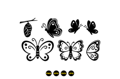 Hand Drawn Butterfly Clipart For Crafts Product Image 3
