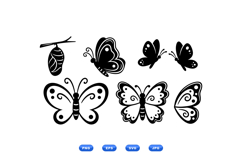 Hand Drawn Butterfly Clipart For Crafts Product Image 2
