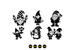 Hand Drawn Valentine Gnome SVG For Crafts Product Image 1