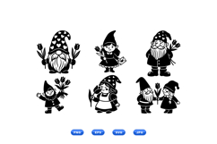 Hand Drawn Valentine Gnome SVG For Crafts Product Image 2