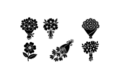 Hand Drawn Floral Bouquet SVG For Invitations Product Image 1