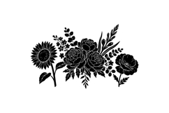 Hand Drawn Floral SVG For Wedding Printables Product Image 2