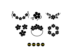 Hand Drawn Floral SVG For Invitations Product Image 3