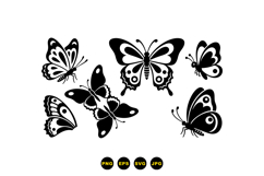 Hand Drawn Butterfly Vector For Crafts Product Image 3