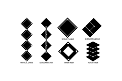 Geometric Diamond Plaque Clipart Product Image 1