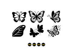 Butterfly Vector Clipart For Crafts Product Image 3