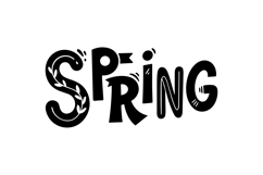 Hand Drawn Spring SVG Lettering For Crafts Product Image 3