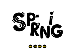 Playful Spring Lettering SVG For Crafts And Tees Product Image 3