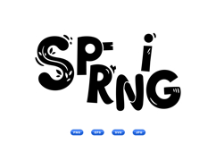 Playful Spring Lettering SVG For Crafts And Tees Product Image 2
