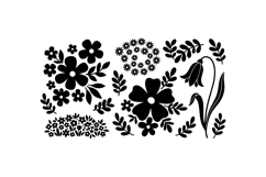 Floral SVG Clipart For Wedding Invites Product Image 3