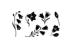 Hand Drawn Bellflower SVG For Wedding Invites Product Image 3