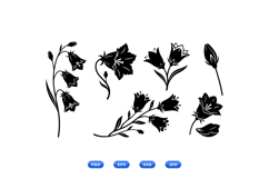 Hand Drawn Bellflower SVG For Wedding Invites Product Image 2