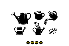 Hand Drawn Watering Can For Crafts Product Image 1