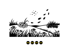 Hand Drawn Meadow Floral SVG For Crafts Product Image 3