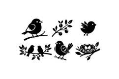 Hand Drawn Bird Clipart For Crafts Product Image 3