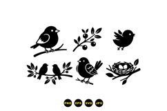 Hand Drawn Bird Clipart For Crafts Product Image 1
