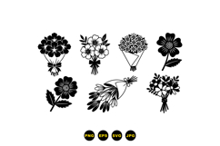 Hand Drawn Floral SVG For Wedding Crafts Product Image 3