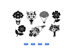 Hand Drawn Floral SVG For Wedding Crafts Product Image 2