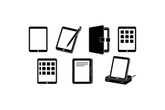 Tablet And E-Reader Icon For App Design Product Image 1