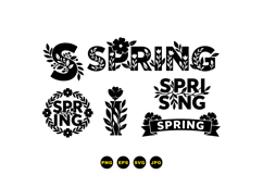 Hand Drawn Spring Floral SVG For Crafts Product Image 3