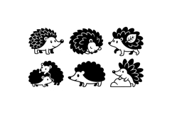 Hand Drawn Hedgehog SVG For Kids Crafts Product Image 1