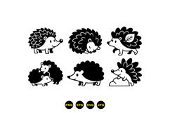 Hand Drawn Hedgehog SVG For Kids Crafts Product Image 3