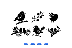 Hand Drawn Bird Vector For Crafts Product Image 2