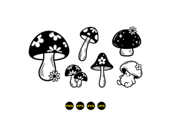 Hand Drawn Mushroom Illustration For Crafts Product Image 3