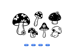Hand Drawn Mushroom Illustration For Crafts Product Image 2