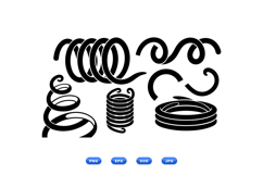 Hand Drawn Spiral Swirl SVG For Crafts Product Image 2