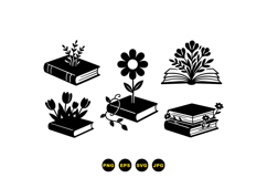 Hand Drawn Floral Book Illustration For Crafts Product Image 3