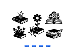 Hand Drawn Floral Book Illustration For Crafts Product Image 2