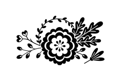 Hand Drawn Floral SVG Clipart For Crafts Product Image 3