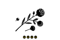 Hand Drawn Floral Branch SVG For Crafts Product Image 3