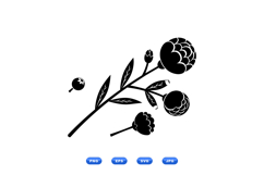 Hand Drawn Floral Branch SVG For Crafts Product Image 2