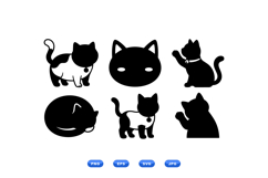 Cat Silhouette SVG For Crafting And Printables Product Image 1