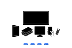 Minimal Tech Icon Clipart For Print And Web Product Image 2