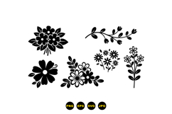 Hand Drawn Floral SVG For Invitations Product Image 3