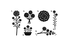 Hand Drawn Floral SVG Clipart For Crafts Product Image 3
