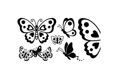 Hand Drawn Butterfly SVG For Crafts Product Image 3