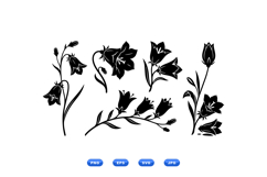 Bellflower Vector Floral For Invitations Product Image 2