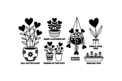 Heart Plant SVG For Crafts And Printables Product Image 2